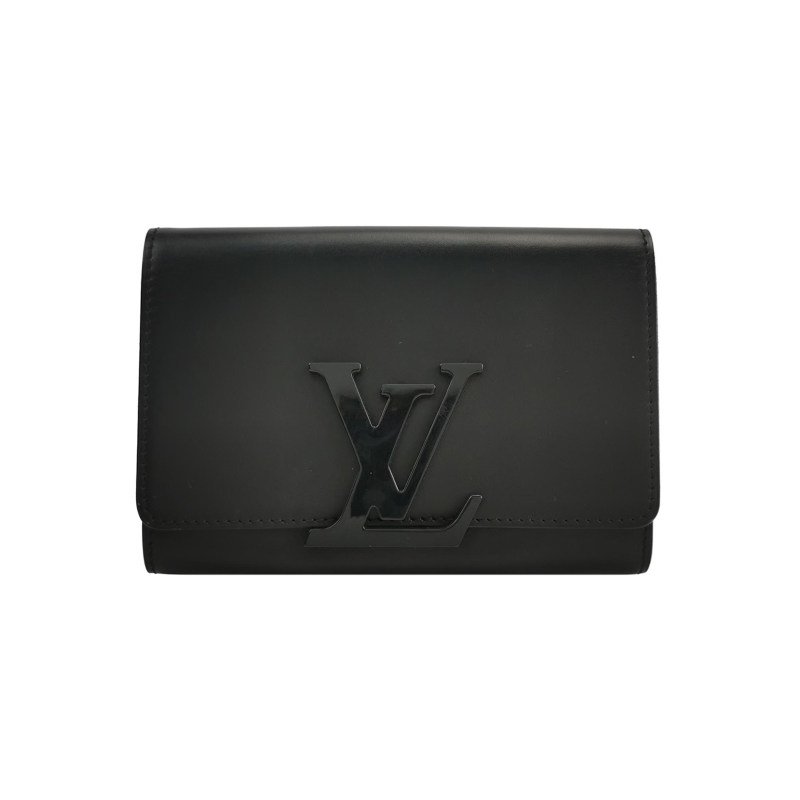 Louis Vuitton(LV)Louise牛皮純色logo標誌手拿包-0