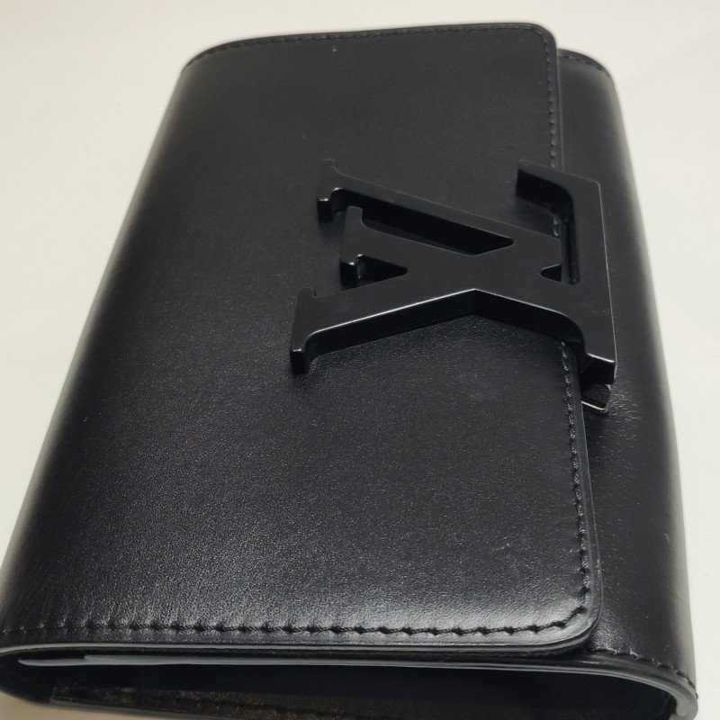 Louis Vuitton(LV)Louise牛皮純色logo標誌手拿包-16