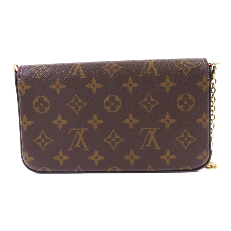 LOUIS VUITTON Monogram Felicie Pochette金扣鏈帶肩背袋-2