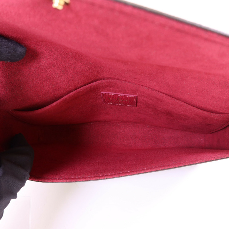 LOUIS VUITTON Monogram Felicie Pochette金扣鏈帶肩背袋-6