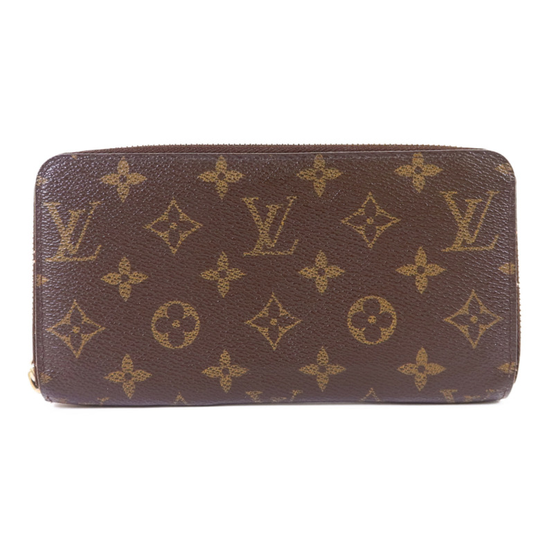 LOUIS VUITTON Monogram Zipper Long Wallet金扣長錢包-0