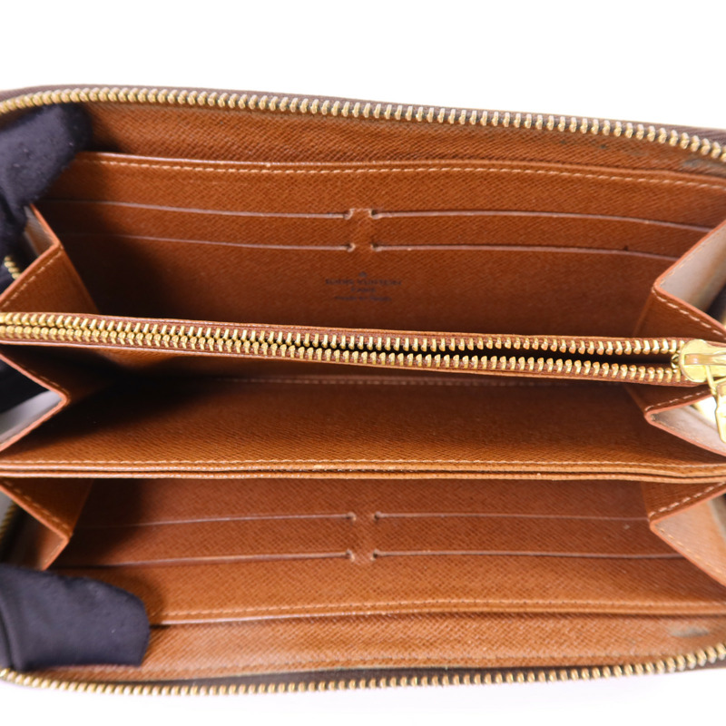 LOUIS VUITTON Monogram Zipper Long Wallet金扣長錢包-4