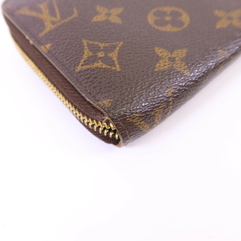 LOUIS VUITTON Monogram Zipper Long Wallet金扣長錢包-10