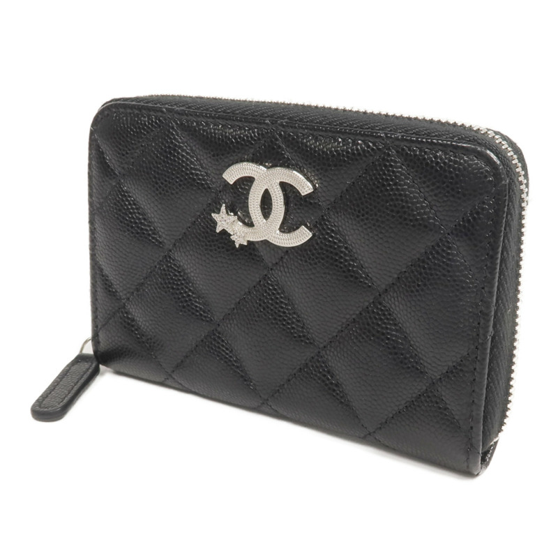 CHANEL 牛皮皮革Coin/Card Case銀扣零錢包/卡片套-2
