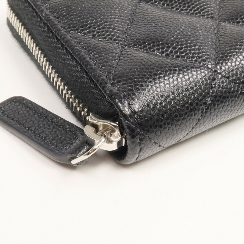 CHANEL 牛皮皮革Coin/Card Case銀扣零錢包/卡片套-7