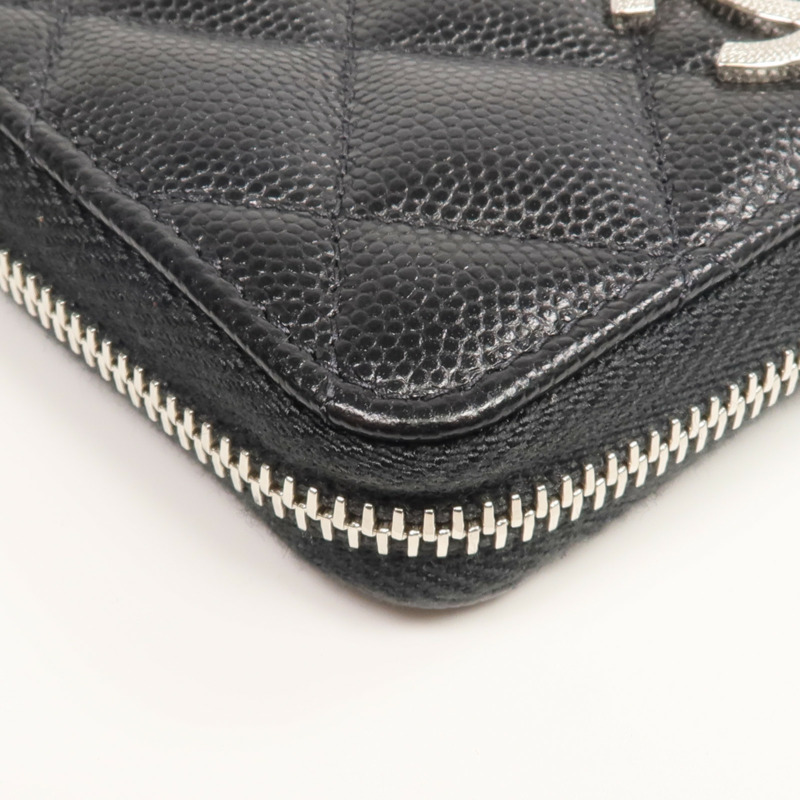 CHANEL 牛皮皮革Coin/Card Case銀扣零錢包/卡片套-8