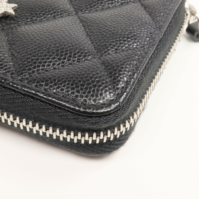 CHANEL 牛皮皮革Coin/Card Case銀扣零錢包/卡片套-9