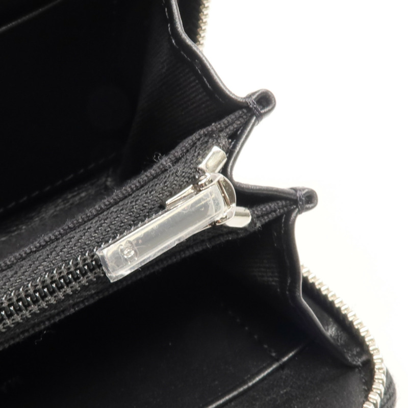 CHANEL 牛皮皮革Coin/Card Case銀扣零錢包/卡片套-12