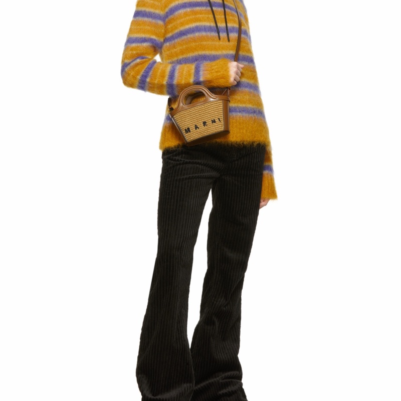 Marni 女士 微型Tropicalia 籃子手提包均碼碼MICRO、22cm*10cm*18cm-5