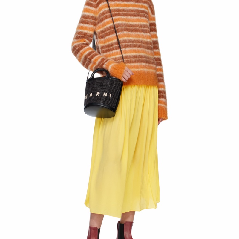 Marni 女士 小號TROPICALIA 徽標單肩包均碼碼小號、18cm*18cm*17cm-4