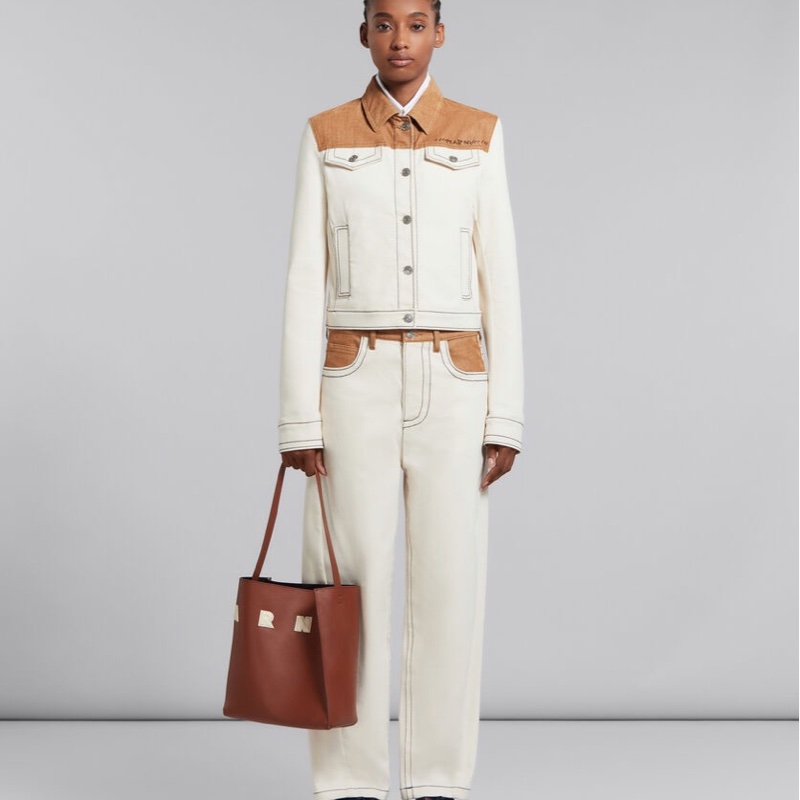 Marni 女士 小號MUSEO徽標手提包均碼碼小號、26cm*11cm*28cm-5