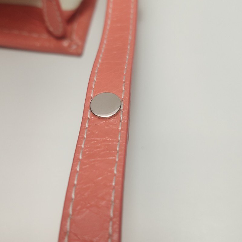 Balenciaga Bazar油蠟皮拼色條紋logo小微標斜挎包單肩包-11
