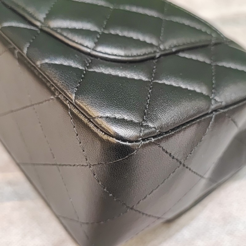 Chanel Classic 20cm 玫瑰金扣-9