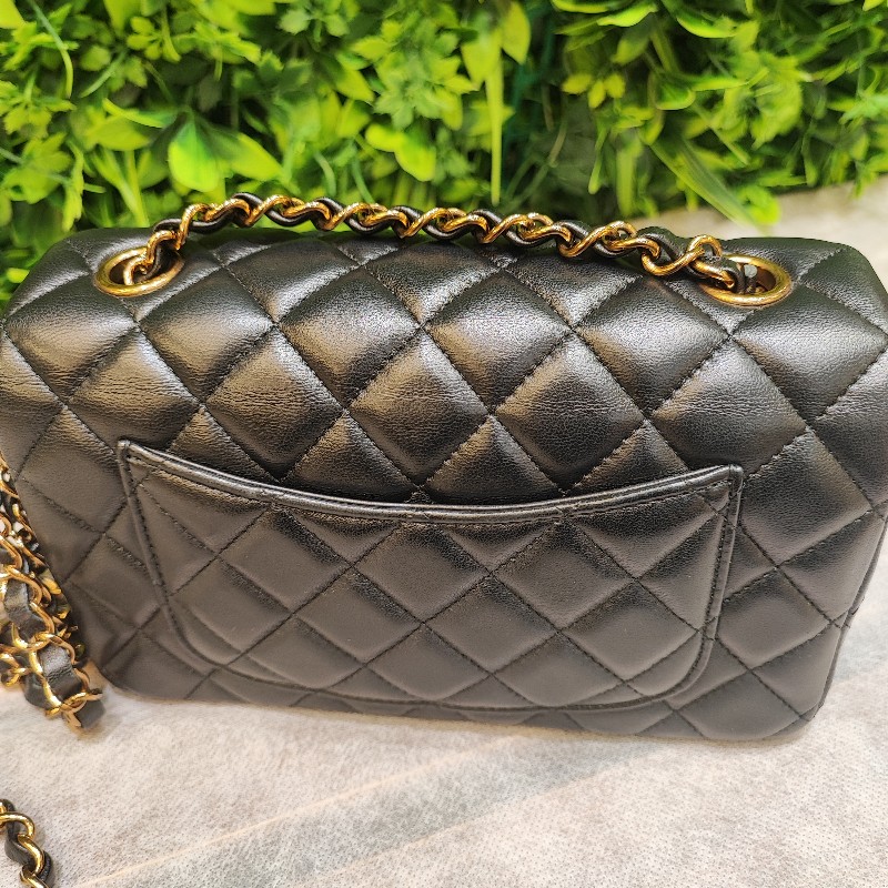 Chanel Classic 20cm 玫瑰金扣-18