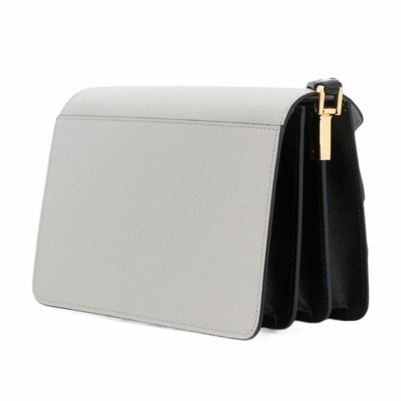 Marni 女士 TRUNK 中號拼色風琴單肩包均碼碼23cm*16cm*16cm-3