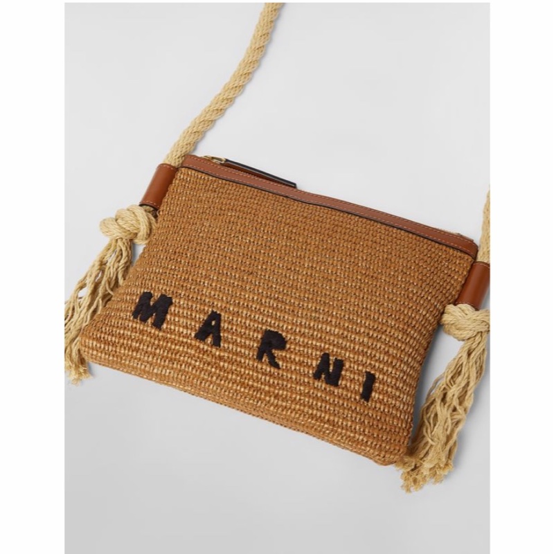 Marni 女士 徽標編織單肩包均碼碼24cm*1cm*19cm-2