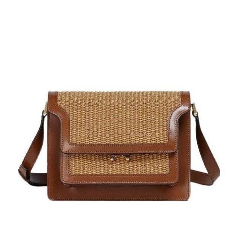 Marni 女士 Trunk Soft 小牛皮編織風琴單肩包均碼碼中號、