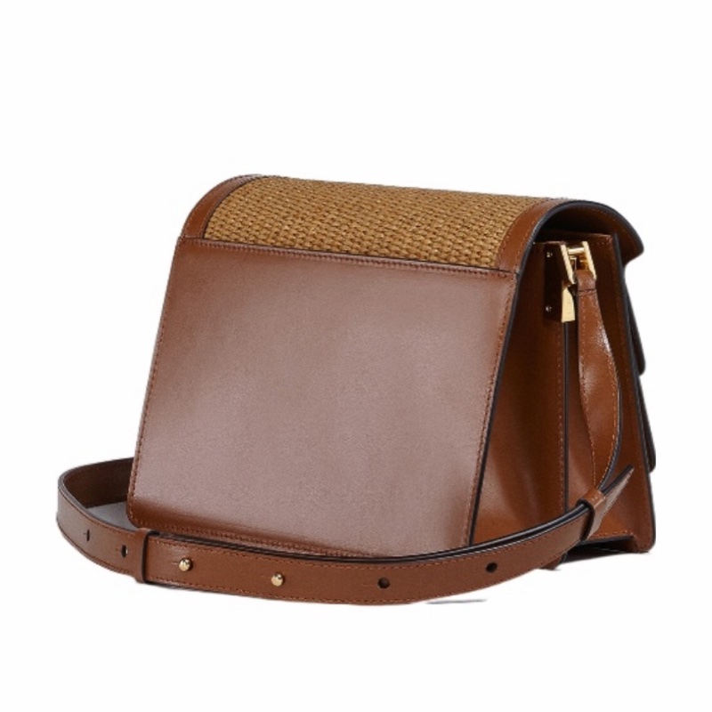 Marni 女士 Trunk Soft 小牛皮編織風琴單肩包均碼碼中號、-1