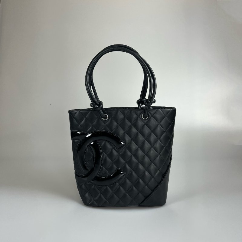 CHANEL 康朋手提包黑 MM 12開-0