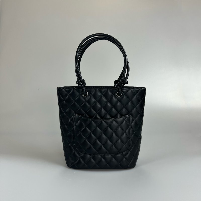 CHANEL 康朋手提包黑 MM 12開-1