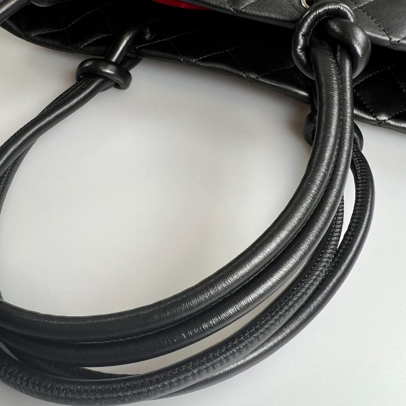 CHANEL 康朋手提包黑 MM 12開-5