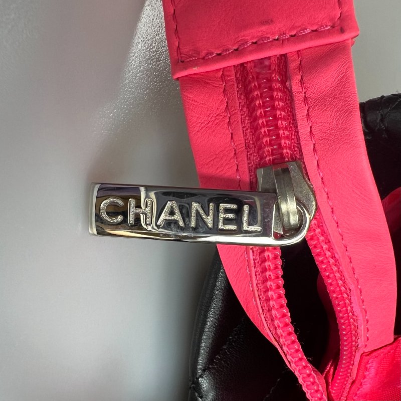 CHANEL 康朋手提包黑 MM 12開-7