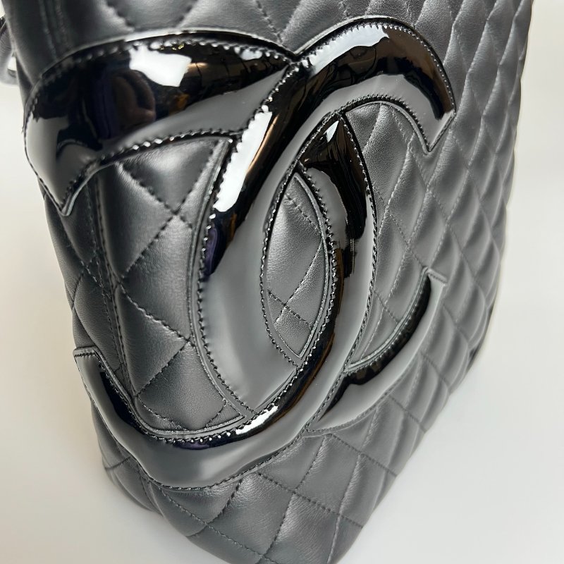 CHANEL 康朋手提包黑 MM 12開-8