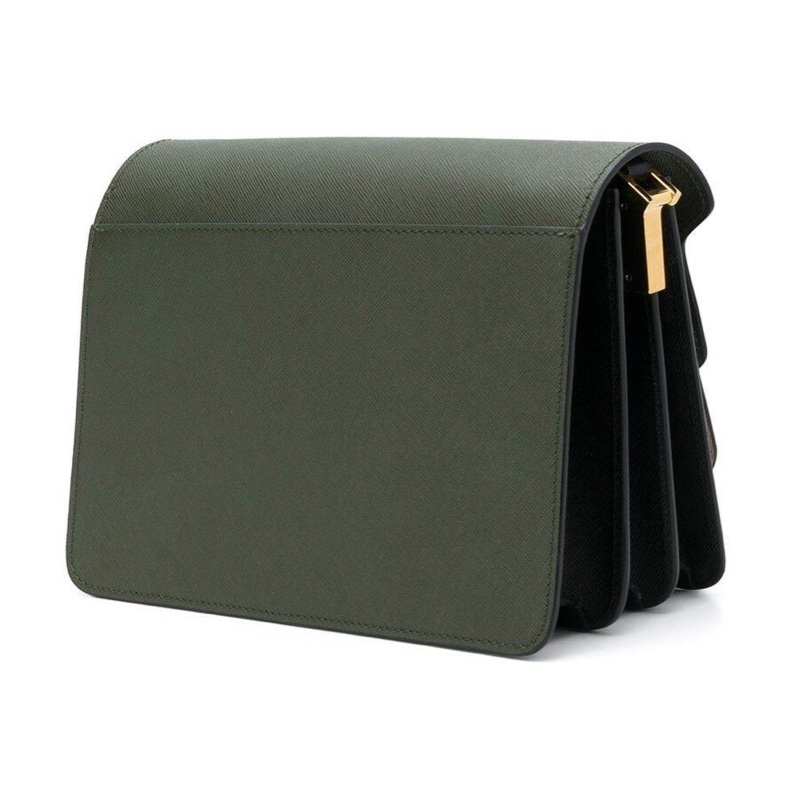 Marni 女士 trunk中號拼色風琴單肩包均碼碼長度：23cm，高度：14cm，寬度：16cm-3