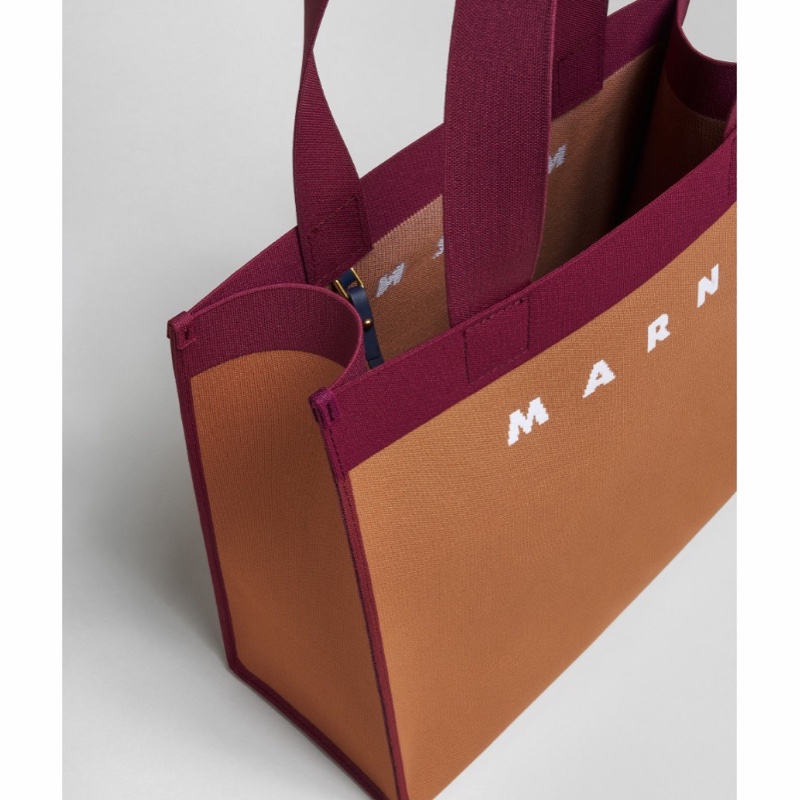 Marni 女士 中號提花手提包均碼碼35cm*14cm*31.5cm-3
