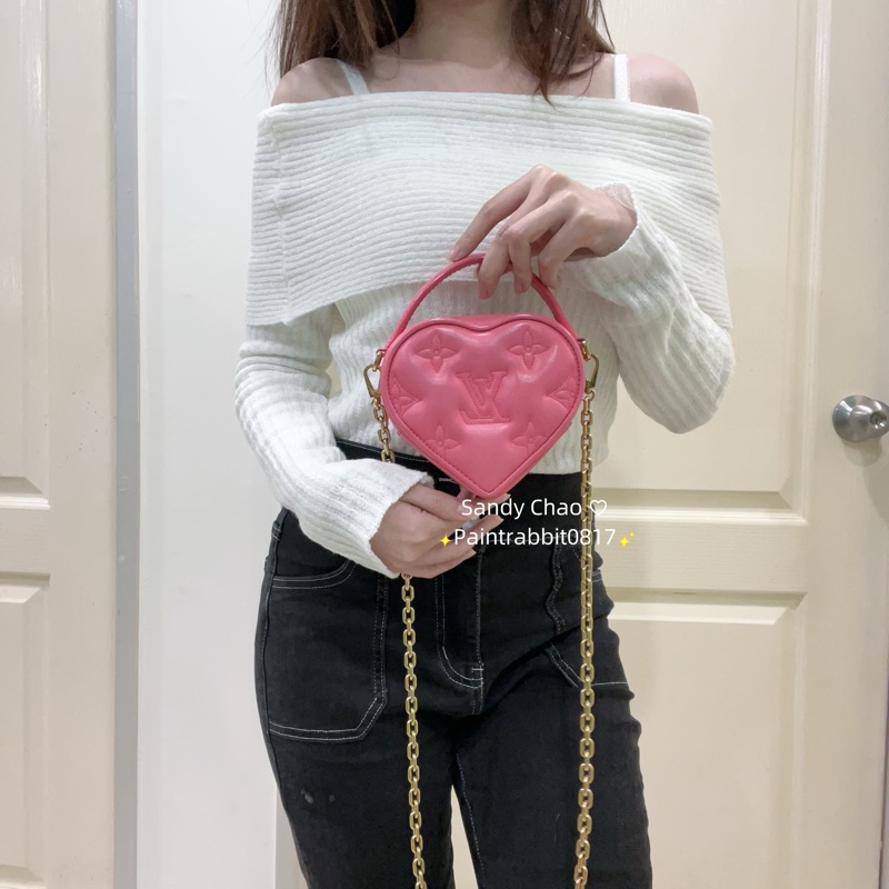 ෆ LV手提愛心小廢包-0