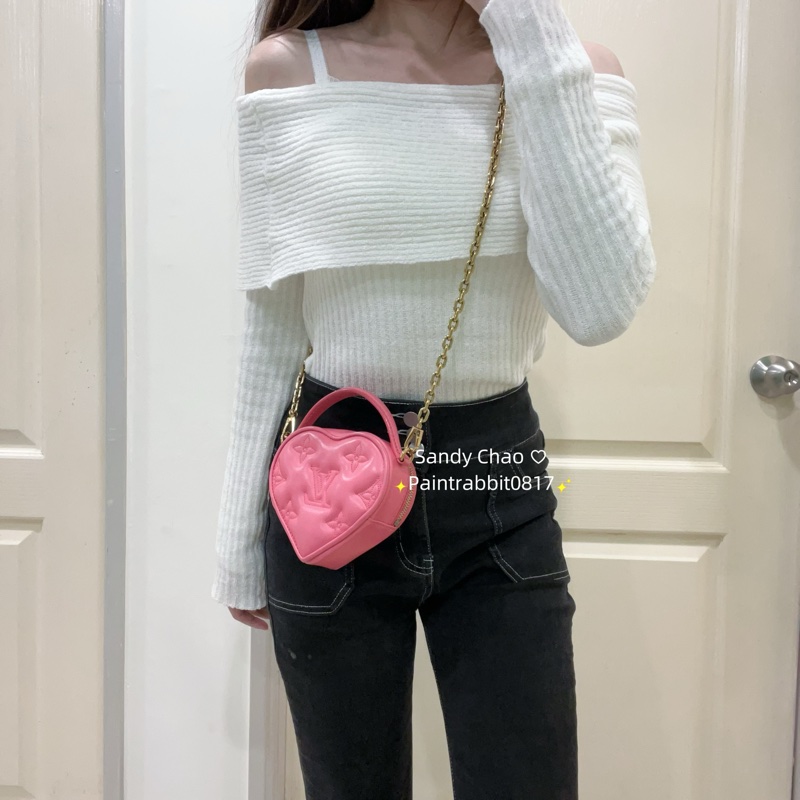 ෆ LV手提愛心小廢包-3