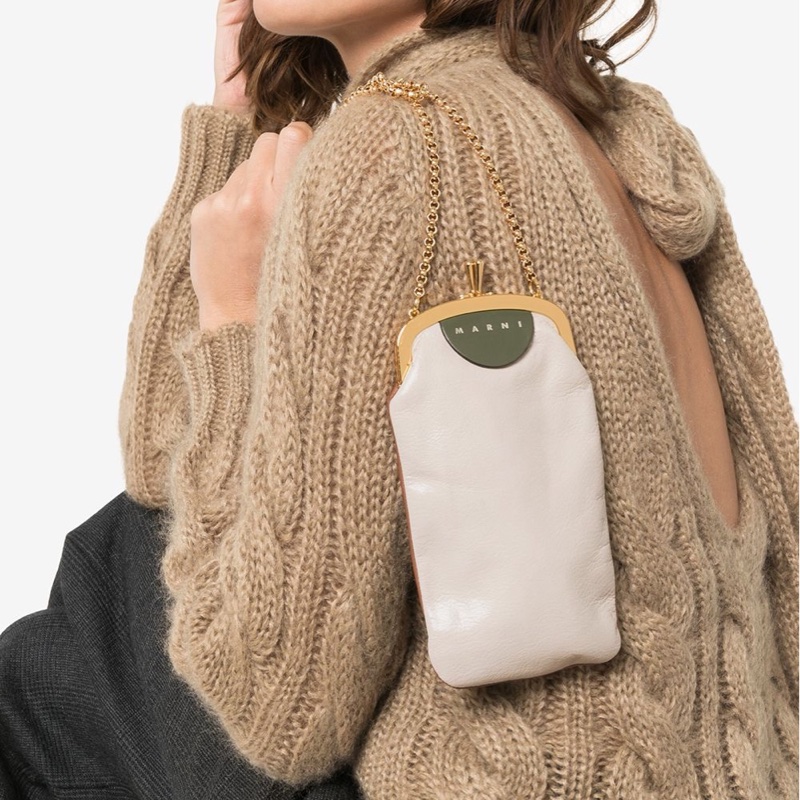 Marni 女士 迷你徽標單肩包均碼碼尺寸請參考模特上身圖-2
