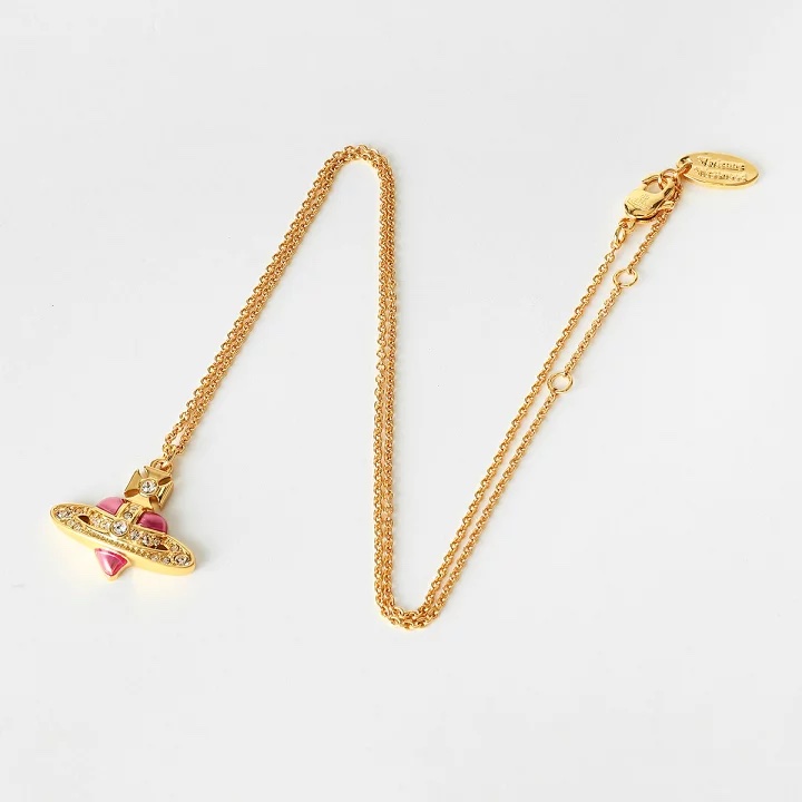 🌷VivienneWestwood 全新🩷桃心項鍊｜經典花紋✦fufu style 精品✦ 時尚耐看百搭｜-3
