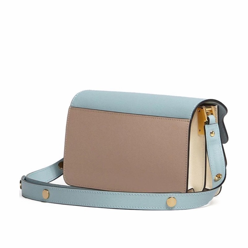 Marni 女士 Trunk 拼色單肩包均碼碼22cm*10cm*12cm-3