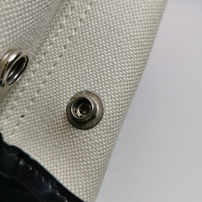 Balenciaga Navy Cabas加小號牛皮帆布字母Logo加固邊飾子母包斜挎包單肩包-16