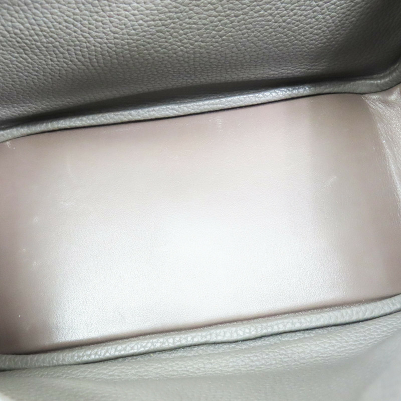 錫器灰 TC牛皮 Lindy 26 肩背包 X刻 金扣【HERMES 愛馬仕】 H073428CC8F-4