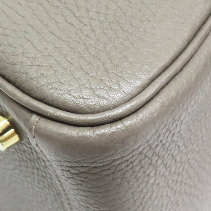 錫器灰 TC牛皮 Lindy 26 肩背包 X刻 金扣【HERMES 愛馬仕】 H073428CC8F-9