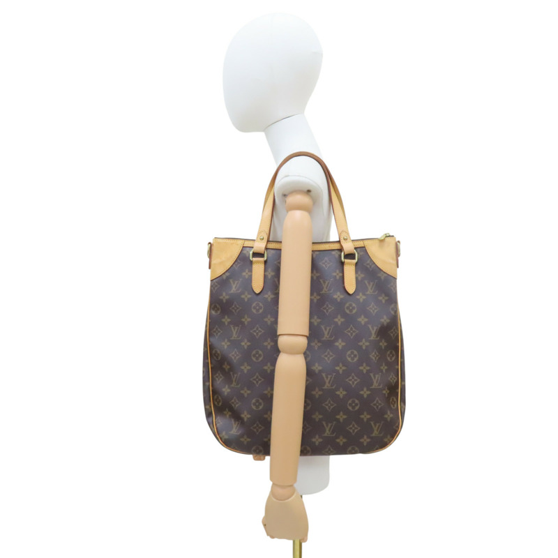 棕色 原花 PVC塗層帆布 Odeon GM 肩背包 (缺背帶)【LOUIS VUITTON LV 路易威登】 M56388-7