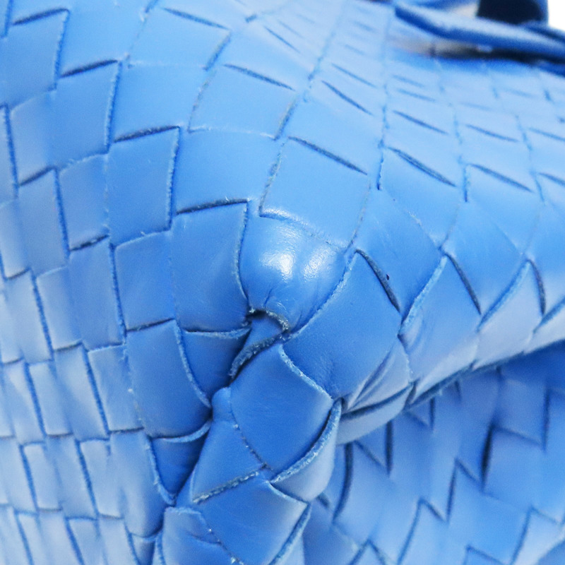 藍色 羊皮編織 Roma 兩用包【BOTTEGA VENETA BV 寶緹嘉】-14