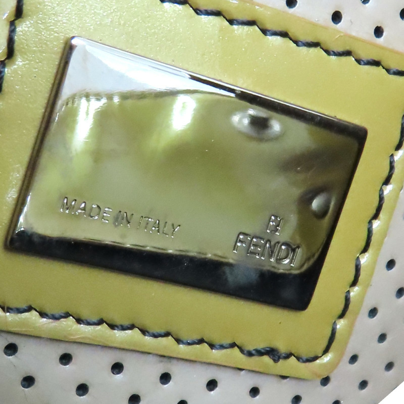 黃/棕色 牛皮 Bag De Jour 手提包 8BN157【FENDI 芬迪】 8BN157-7