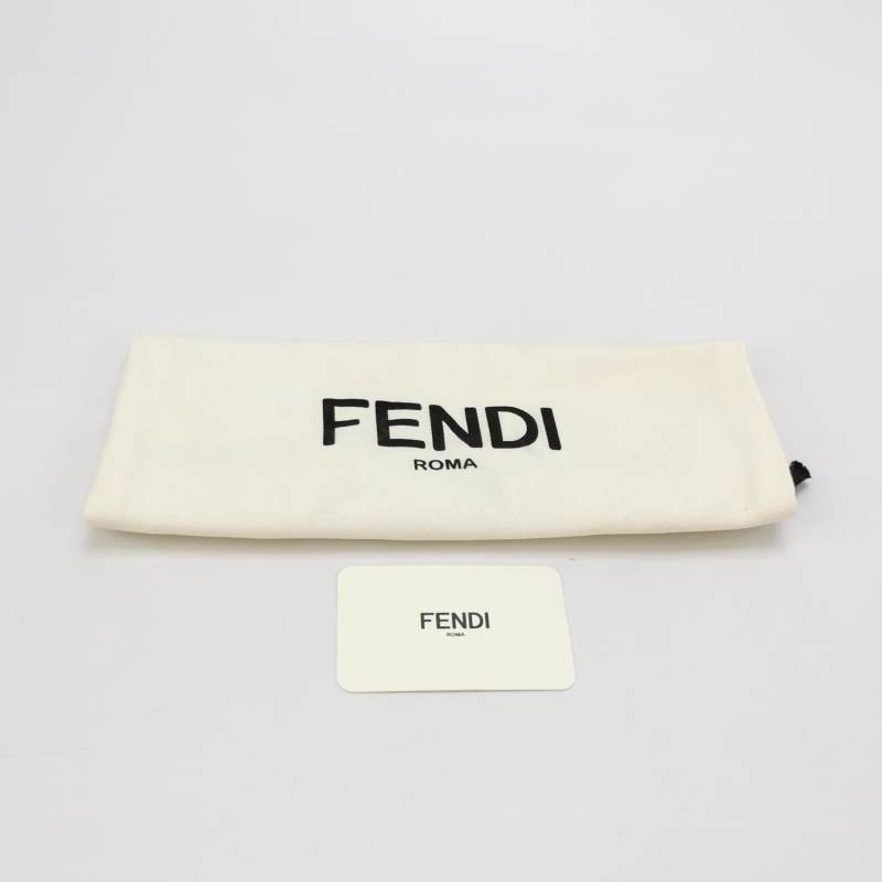 Fendi C’mon小號牛皮純色雙F Logo翻蓋斜挎包單肩包-9