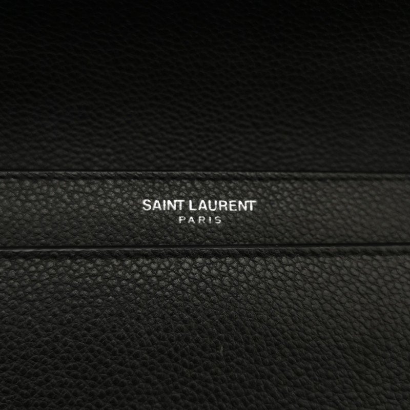 Saint Laurent Sunset日落包中號牛皮純色YSL標誌單肩包-7