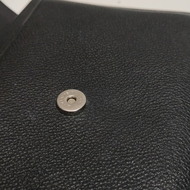 Saint Laurent Sunset日落包中號牛皮純色YSL標誌單肩包-11