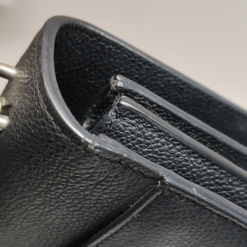 Saint Laurent Sunset日落包中號牛皮純色YSL標誌單肩包-22