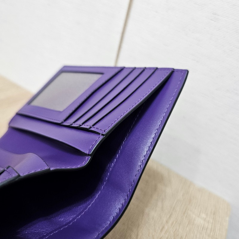 [ 質感好物年終新年回饋🧧]  Bvlgari 寶格麗綠拼紫牛皮Serpenti短/中夾-22