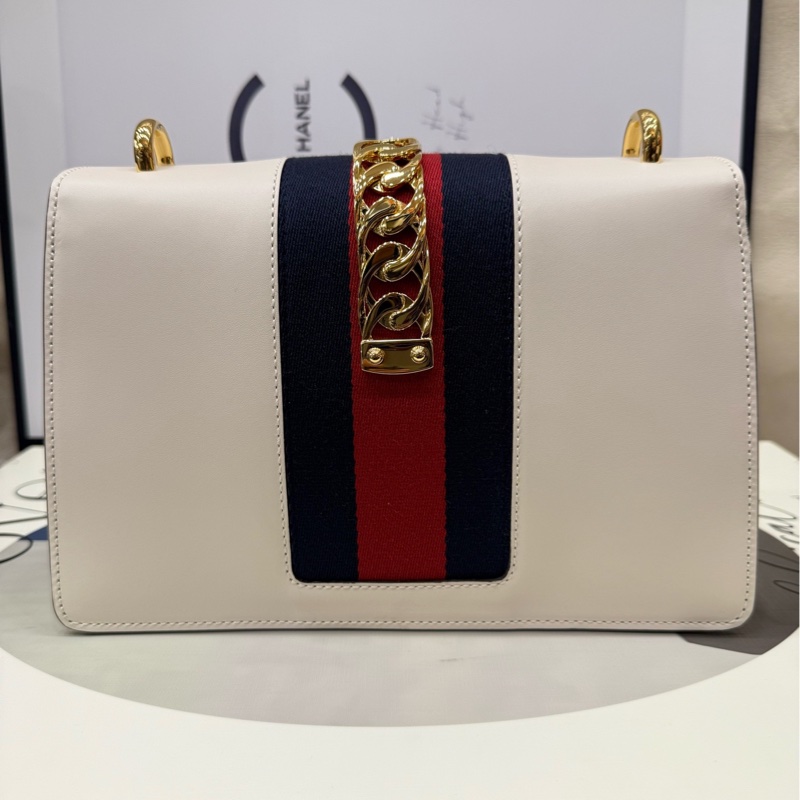 Gucci 白色塞尔维亚 中号-1