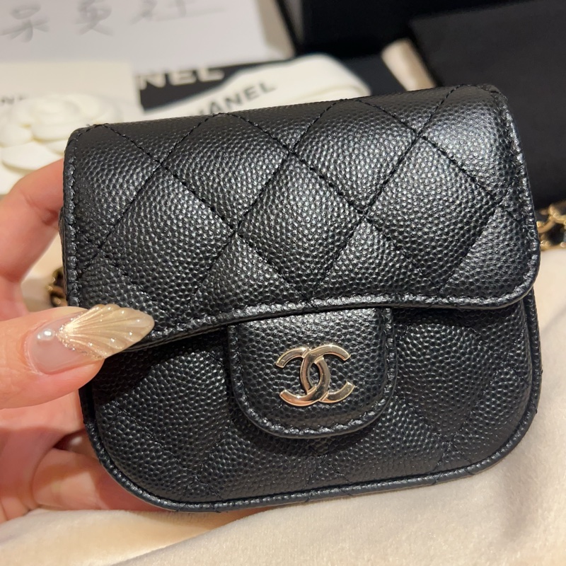 Chanel 荔枝黑金饅頭包/小廢包/Coco Cf boy-0