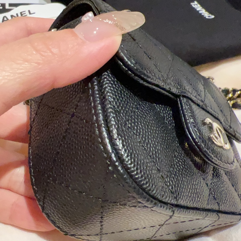 Chanel 荔枝黑金饅頭包/小廢包/Coco Cf boy-2