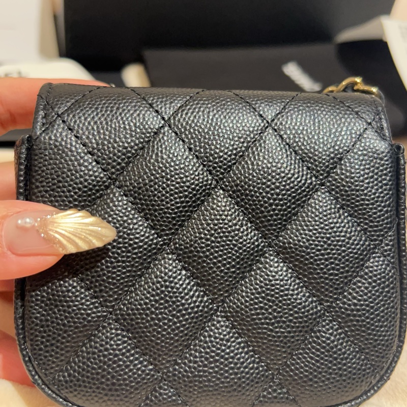 Chanel 荔枝黑金饅頭包/小廢包/Coco Cf boy-5