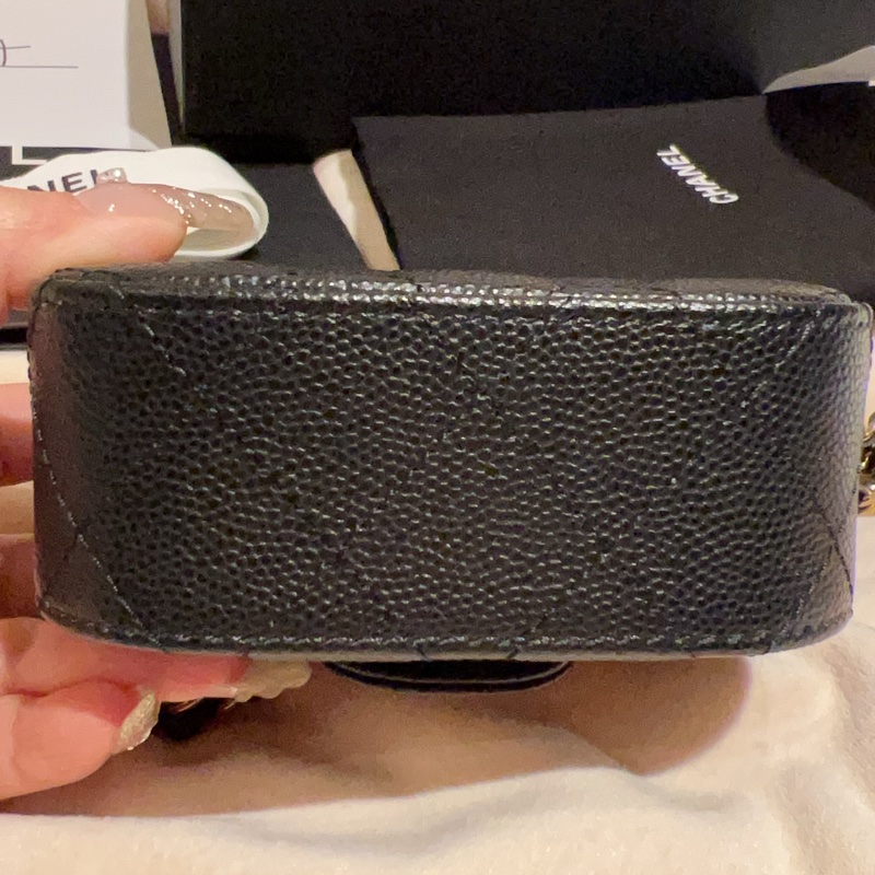 Chanel 荔枝黑金饅頭包/小廢包/Coco Cf boy-6